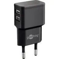 GOOBAY Dual USB charger 2.4 A (12W) fekete