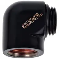 ALPHACOOL 17045 L-connector G1/4 outer thread to G1/4 inner thread - black