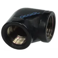 ALPHACOOL 17042 L-connector G1/4 inner thread to G1/4 inner thread - black