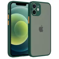 CELLECT Matte plastic case iPhone 13 Pro green-orange