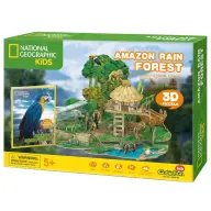 CUBICFUN 3D puzzle játék 67 darabos Amazon esőerdő