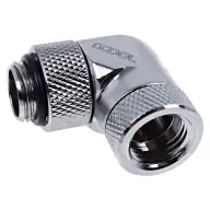 ALPHACOOL 17261 Eiszapfen angled adaptor 90° rotatable G1/4 outer thread to G1/4 inner thread - chrome