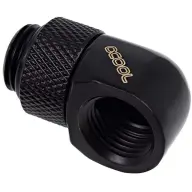 ALPHACOOL 17248 Eiszapfen L-connector rotatable G1/4 outer thread to G1/4 inner thread - black