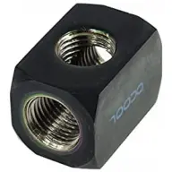 ALPHACOOL 17030 Connection terminal TEE T-piece round G1/4 - black