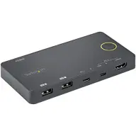 STARTECH 2 Port Hybrid USB-A + HDMI & USB-C KVM Switch