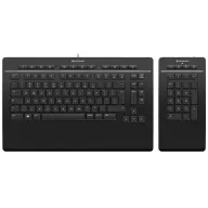 3DCONNEXION Keyboard Pro Numpaddal US Angol fekete