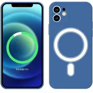 CELLECT Magnetni silikonski ovitek iPhone 13 Pro Max moder