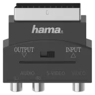 HAMA SCART RCA Átalakító Fekete 3cm 205268