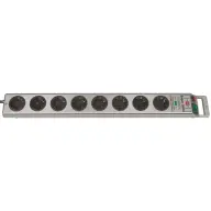 BRENNENSTUHL Super-Solid 13.500A extension socket with surge protection 8-way silver 2.5m H05VV-F 3G1.5