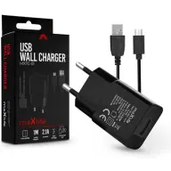 Maxlife MXTC-01 5W USB Wall Charger - 5V/2.1A - fekete