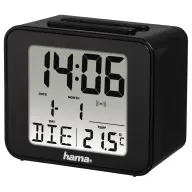 HAMA 186304 CUBE Digital Alarm Clock Black