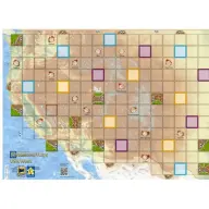 HANS IM GLÜCK Carcassonne térkép - - USA nyugat társasjáték kiegészítő