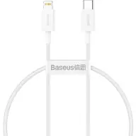 BASEUS USB 2.0 Type C Lightning Töltő/adat Fehér 1m CATLYS-A02