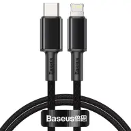 BASEUS USB 2.0 Type C Lightning Töltő/adat Fekete 1m CATLGD-01