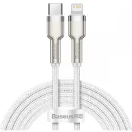 BASEUS USB 2.0 Type C Lightning Töltő/adat Fehér 2m CATLJK-B02