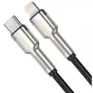 BASEUS USB 2.0 Type C Lightning Töltő/adat Fekete 2m CATLJK-B01