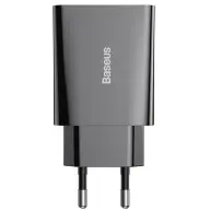 BASEUS Speed Mini Quick Charger USB-C PD 3A 20W crno