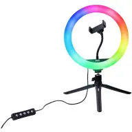 DÖRR D371089 VL-26 RGB Vlogging szett körlámpa állvánnyal