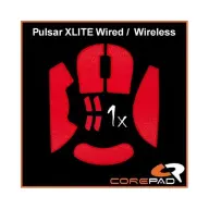 COREPAD Grips For Pulsar Xlire Wired/Wireless crvena