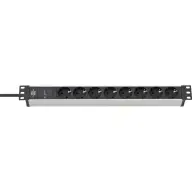 BRENNENSTUHL Alu-Line 19.500 A extension lead with surge protecion 19" 8-way 2m H05VV-F3G1.5