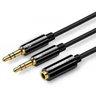 UGREEN Jack Verteiler Schwarz 20cm 20898