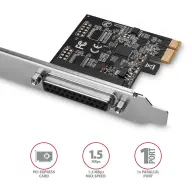 AXAGON PCEA-P1 PCIe kontrolor 1x paralelno