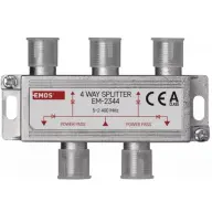 EMOS EM2344 splitter de antenă cu 4 căi și conector F