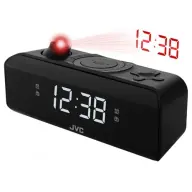 JVC RAE211B Radio Alarmuhr schwarz