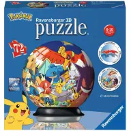 RAVENSBURGER Puzzle játék 72 darabos 3D Pokémon mintás labda