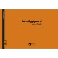 D.GEPJ.31 Személygépkocsi menetlevél nyomtatvány 100 lapos tömb A4 fekvő