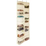 Ajtóra szerelhető cipőtároló 160x55x16 cm fehér