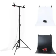 PULUZ DCA0976 Szett / állvány fényképes hátterek rögzítéséhez 70x200cm + fényképes hátterek