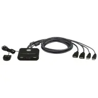 ATEN 2-Port USB FHD HDMI Cable KVM Switch CS22HF