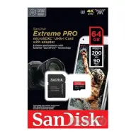 SANDISK Extreme Pro 64GB MicroSDXC 80 MB/s SDSQXCU-064G-GN6MA