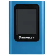 KINGSTON 1.92TB IronKey Vault Privacy 80 USB 3.0 + USB 3.0 Type C Kék-Fekete IKVP80ES/1920G