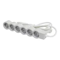 LEGRAND 694557 6x2P+F Verteilungsleitung 1.5m Weiß