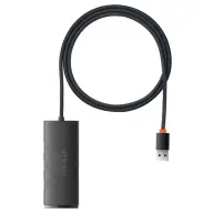 BASEUS Lite Series 4 az 1-ben USB - 4x USB 3.0 hub 1m fekete