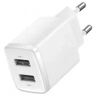 BASEUS Kompakt gyorstöltő 2x USB 10.5W fehér