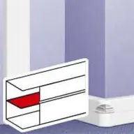 LEGRAND DLP 65 mm magas fedéltartóval válaszfal 2m/db 010473
