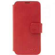 FIXED ProFit hand-stitched leather side-opening case iPhone 13 Pro red