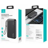USAMS Power Bank 2xUSB 1xUSB-C 20000mAh 22.5W negru