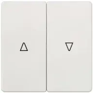 SIEMENS 5TG6214 DELTA i-system titanium white Rocker switch with shutter symbols