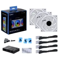 LIAN LI UNI FAN SL-INF 120mm fehér 3 darabos szett vezérlővel