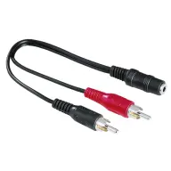 HAMA Jack RCA Converter Black 10cm 205186