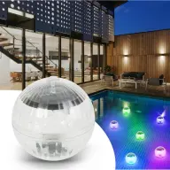 DELIGHT 55852C solar medencevilágítás - RGB LED - 10 cm