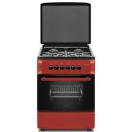 NOVACOOK F5S40G2 INX Tűzhely gázos A 57 l piros