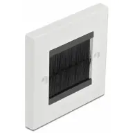DELOCK Kábelrendező keret fekete fésűsávokkal 86 x 86 mm