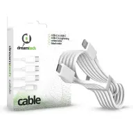 DREAMTECH PD kábel Fehér (Lightning/USB-C) 2.4A 20W