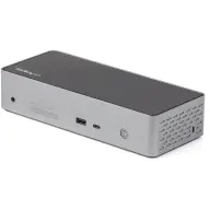 STARTECH USB C Dock - 4K 60Hz Quad Monitor DisplayPort & HDMI - Universal USB-C Docking Station with 100W Power Delivery