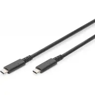 DIGITUS USB 4.0 Type C Összekötő Fekete 80cm AK-300343-008-S